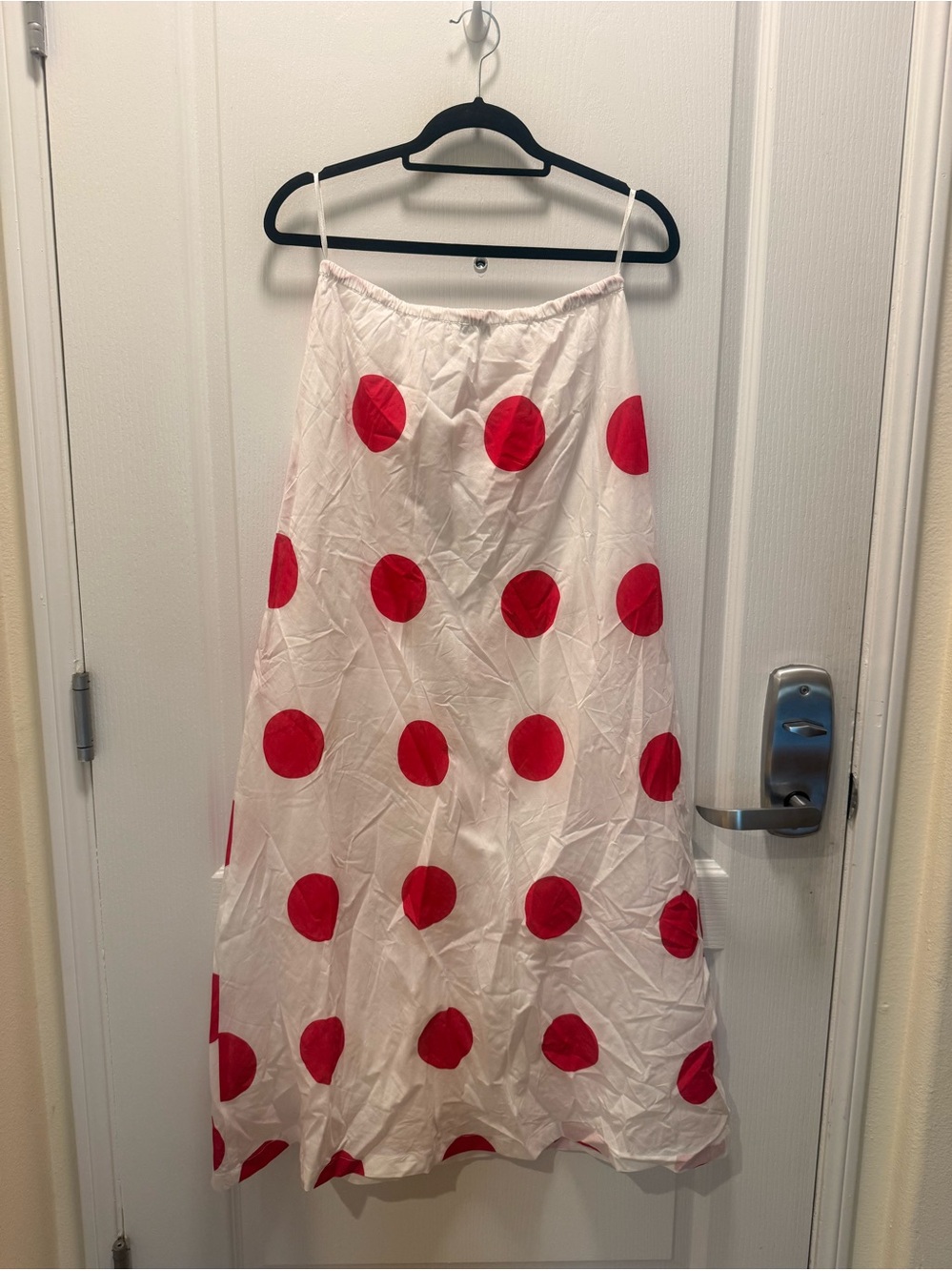 Brave+True Polka Dot Maxi Skirt - Red/White Size S NWOT - Picture 3 of 4